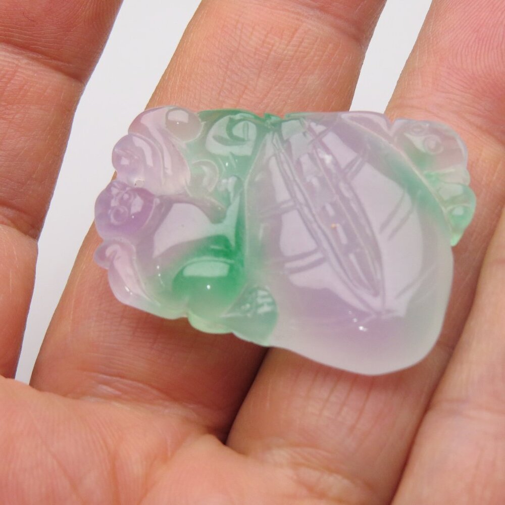 Jade Hand Made Carved Pendant